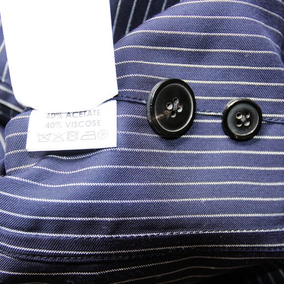 BNWT SS20 DRIES VAN NOTEN BILBAO NAVY PINSTRIPE JACKET 48 & 50 - Picture 8 of 11